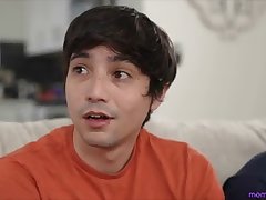 Lauren Phillips is having a bit of trouble with her stepson Juan Loco and his friend Ricky Spanish. She calls Ricky's stepmom, Crystal Clark, over to talk about it. Lauren has overheard the boys saying they want to take turns with her. When Laruen admits that she wants to do it, the ladies hatch a plan.Calling the boys in for a discussion, they sit them down on the couch. Crystal comes right out and asks about the boys' fantasies, and they admit that of course they want to fuck Lauren. They also want to fuck Crystal, but they think she's too religious. Popping her tits out, Crystal lets them know that they can have whatever they want. They tag team Crystal's boobs then Lauren decides to get on the action by inviting the boys to take turns licking her pussy.Crystal demonstrates that she can please two men at once as she gives them each a handie. Then Juan gets to dip his dick into that coochie while Crystal sucks Ricky off and Ricky fills his mouth with Lauren's big tits. Then Ricky takes over banging Crystal and Lauren climbs onto Juan's fuck stick to ride him in cowgirl. Crystal sucks Ricky's stiffie and then climbs aboard to ride him in reverse cowgirl. The boys switch partners, with Crystal taking Juan in doggy while Ricky goes for it in missionary. When Juan pulls out to cream on Crystal's tits, Ricky follows suit a moment later to cum on Lauren's boobs. Crystal leans forward to lick the cum from her friend's boobs as the boys high five at their victory.