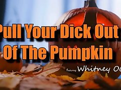 Whitney Oc is decorating a pumpkin when her stepson Juan Loco tries to tell her he's leaving to hang out with friends. Whitney reminds Juan that he's supposed to help her decorate. Handing him a pumpkin, Whitney goes back to work on her own gourd. When Juan draws a penis, Whitney isn't pleased or amused.After telling Juan that she has to go to the store, Whitney leaves the room. Juan finds a hole in a pumpkin and puts his dick in the pumpkin. Whitney walks in on him fucking the gourd and tells him stepmommmy will take care of everything. Wrapping her hand around Juan's hardon, she strokes him off. Then she instructs Juan to drop the pumpkin and get on his knees to eat her out.Getting to her feet, Whitney tells Juan to do her from behind. He shoves it in, then keeps the pussy party going as Whitney climbs onto the counter and spreads her thighs for him. When Juan lays on the floor Whitney rides him like the cowgirl she is until her hips are bucking in pleasure. Only then does she get on her knees to suck Juan's hardon until he's about to pop. At the last moment, Whitney guides Juan to jizz on her chest so she has a treat she can scoop up with her fingers to enjoy.